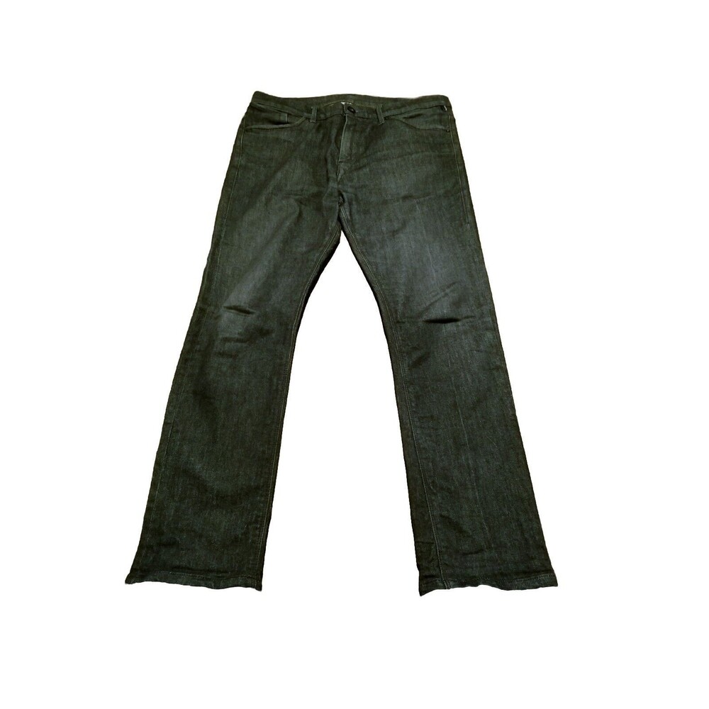 Matias Sol Jeans Men Size 34 Grey Neppy Designer Denim USA Selvedge? (35×29.5)